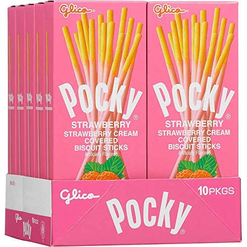 POCKY STRAWBERRY 10CT 1.41OZ - SET OF 10 - SET OF 4