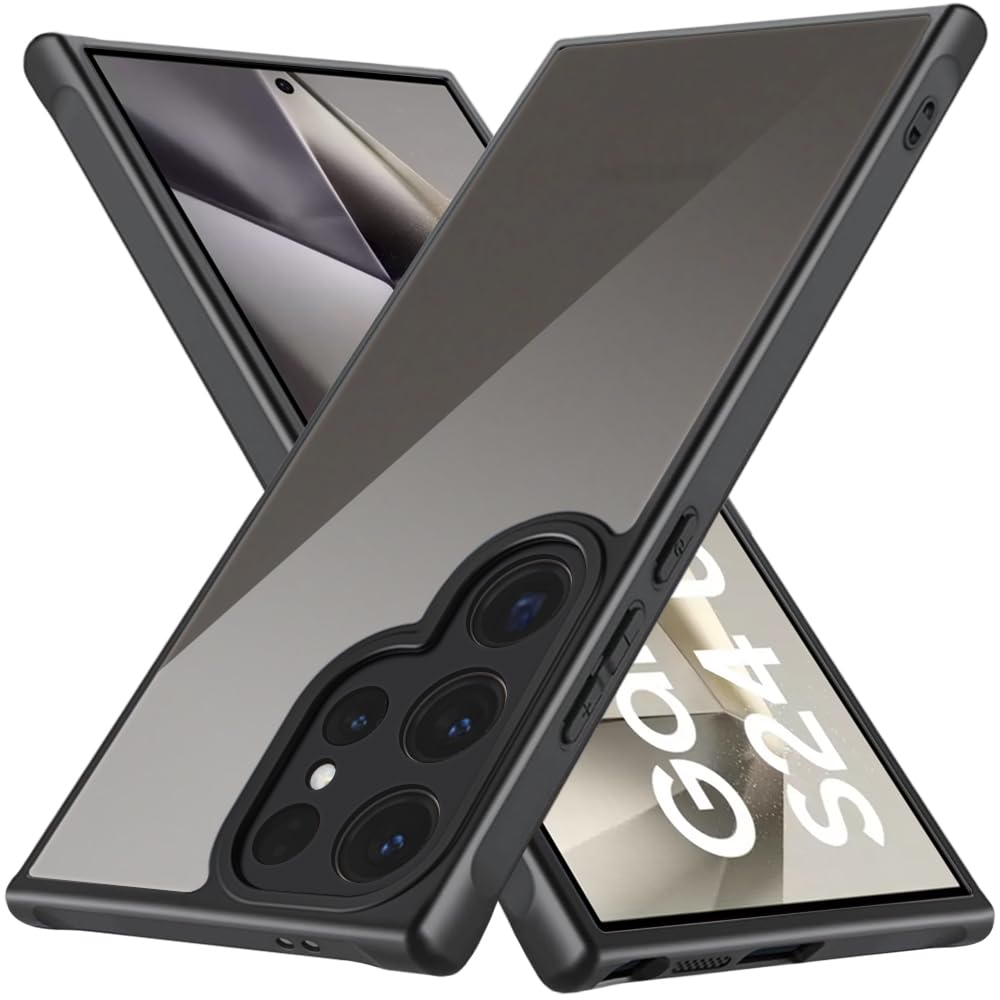 TheGiftKart Hybrid Matte Frosted Translucent Samsung Galaxy S24 Ultra 5G Back Cover Case | Shockproof Design | Camera Protection Module | Hard Back Cover for Samsung S24 Ultra (PC & TPU, Frost Black) (B0CSPJSRL4) Amazon Price History, Amazon Price Tracker