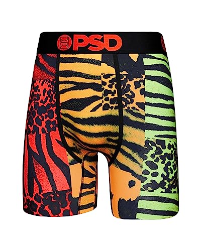 PSD Men's Skins Glow Boxer Briefs, Multi, L