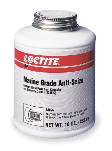 Loctite HL275026 34026 Anti-Seize, Marine Grade, 1# Brush Top Can, 16 oz.