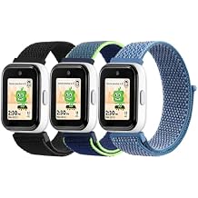 Mugust Nylon Bands for AT&T amiGo Jr Watch/Cosmo JrTrack 5/Cosmo JrTrack 4/JrTrack 3/JrTrack 2 SE/JrTrack 2/JrTrack Watch Band, Adjustable Breathable Nylon Replacement Strap for Kids