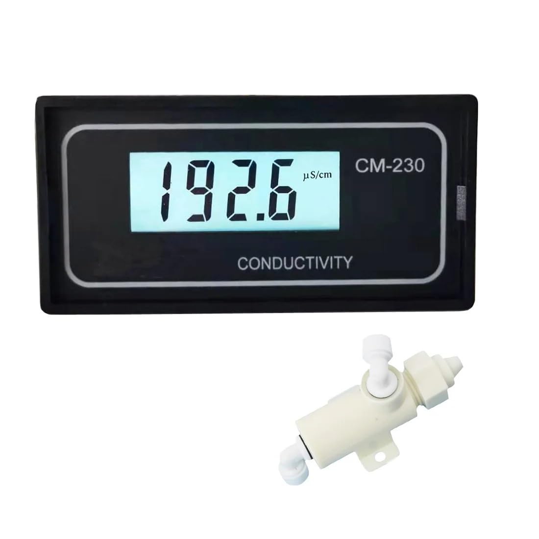 KOSBO Transmisores de conductividad de electrodos de plástico Sensor EC CM-230 TDS-230(Type2 Sensor-uS 24V)