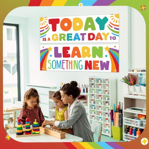 Image of Sproutbrite 2 Educational Learning Charts & Posters for Classroom 13.5 inchx39 inch