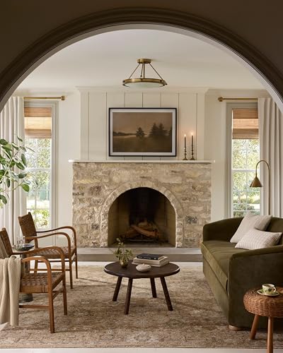 Loloi Magnolia Home by Joanna Gaines Pace Collection PAC-07 Sunset/Stone 9'-6" x 12'-3" Area Rug