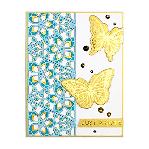 Glimmer Hot Foil Plate - Glimmering Butterflies, Metal, Large Flower Die: 1.40 x 1.40 cm - Image 2