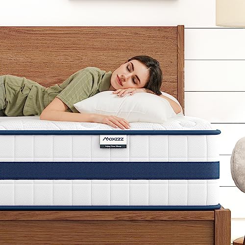 Maxzzz Full Size Mattress, 12 Inch Full Hybrid Mattress in A Box Pressure Relief