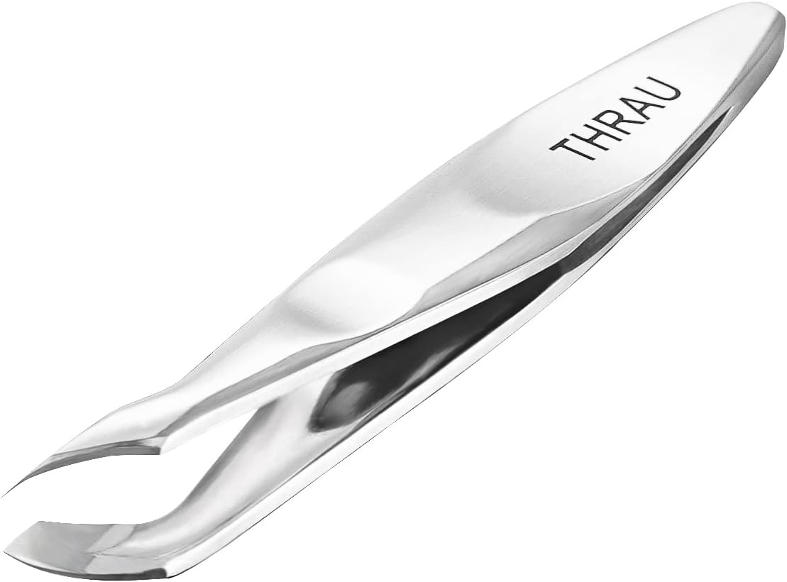 THRAU Mini Cuticle Trimmer is an ideal item for manicure and pedicure. It is a stainless steel cuticle nipper that can be used for nail and dry skin care. The cut clipper with a fine pointed tip