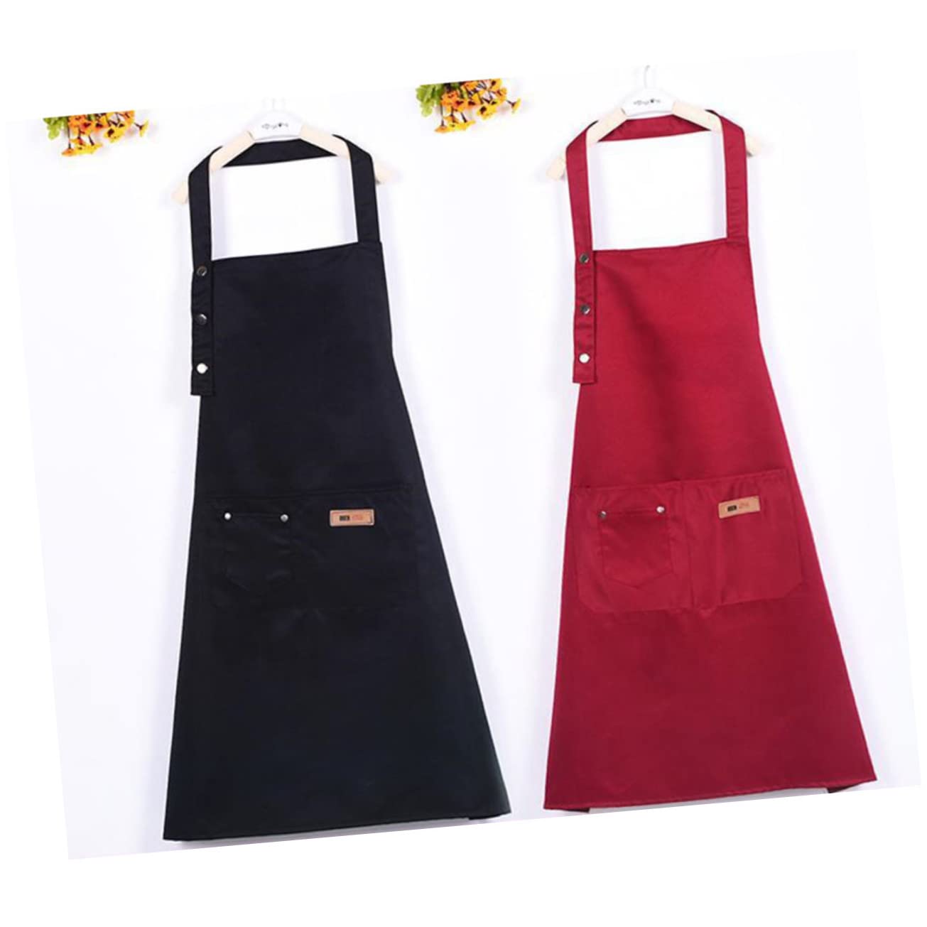 Ciieeo Delantales De Cocina Delantal Adulto Camping Al Aire De Algodón De Cocina Ajustable A Prueba De Polvo A Prueba De
