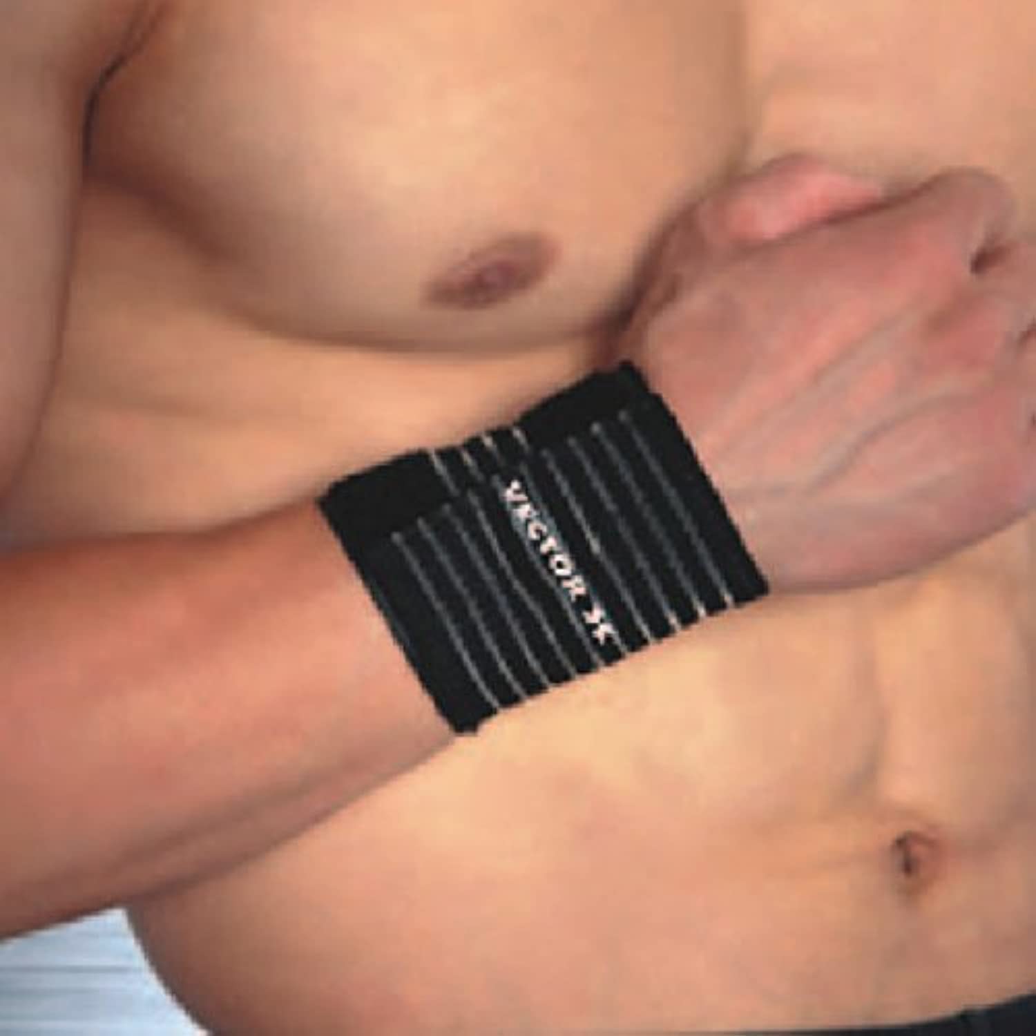 Vector-X Unisex Elastic Wrist Wrap Gym Wrist Band for Men Gym & Women with Thumb Loop Straps Free Size Black (B00UWN5KNW) Amazon Price History, Amazon Price Tracker