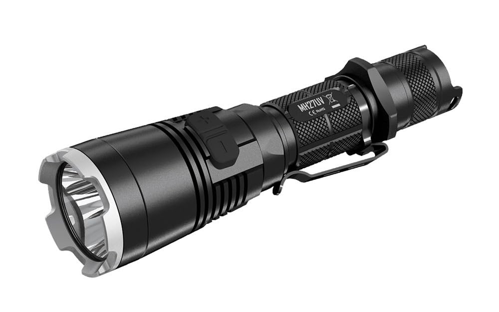 Nitecore MH27UV - 1000 Lumen, rotes, blaues und UV Zusatzlicht, Jagdlampe, Schwarz