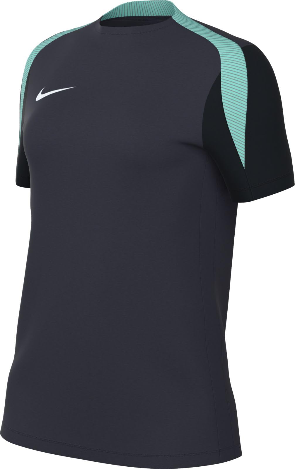 Nike FD7490-454 Maglia da Training Dri-FIT Strike 24 Sweatshirt Women's Obsidian/Hyper Turq/Obsidian/White Size L