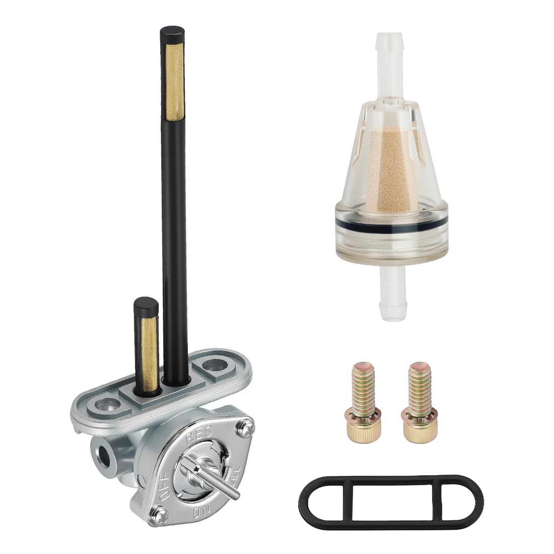 Rubinetto benzina alluminio per Polaris Big Boss Trail Boss Blazer Magnum Scrambler Sportsman 250 300 350 400 425 500 1993-2009
