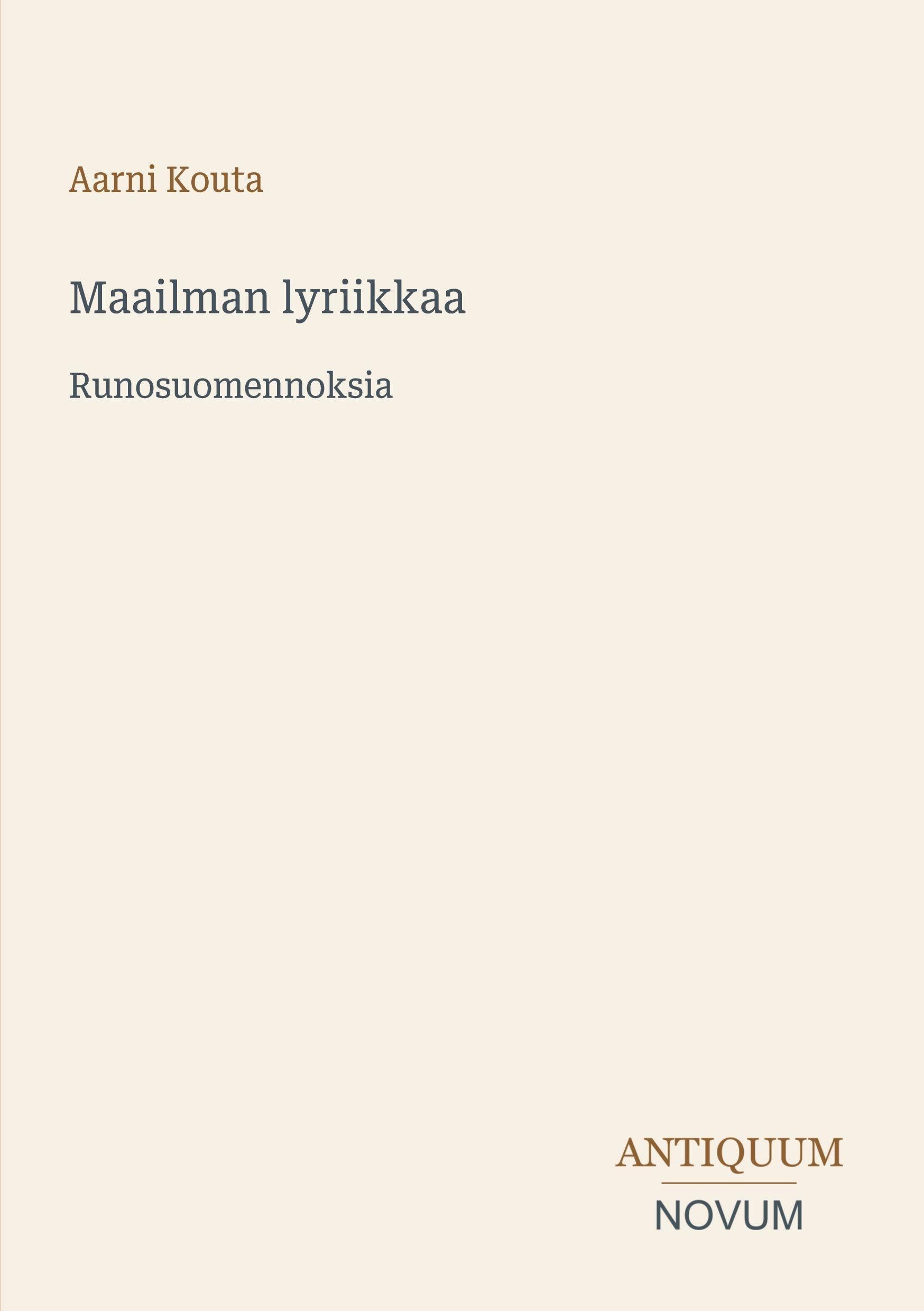 Maailman lyriikkaa: Runosuomennoksia