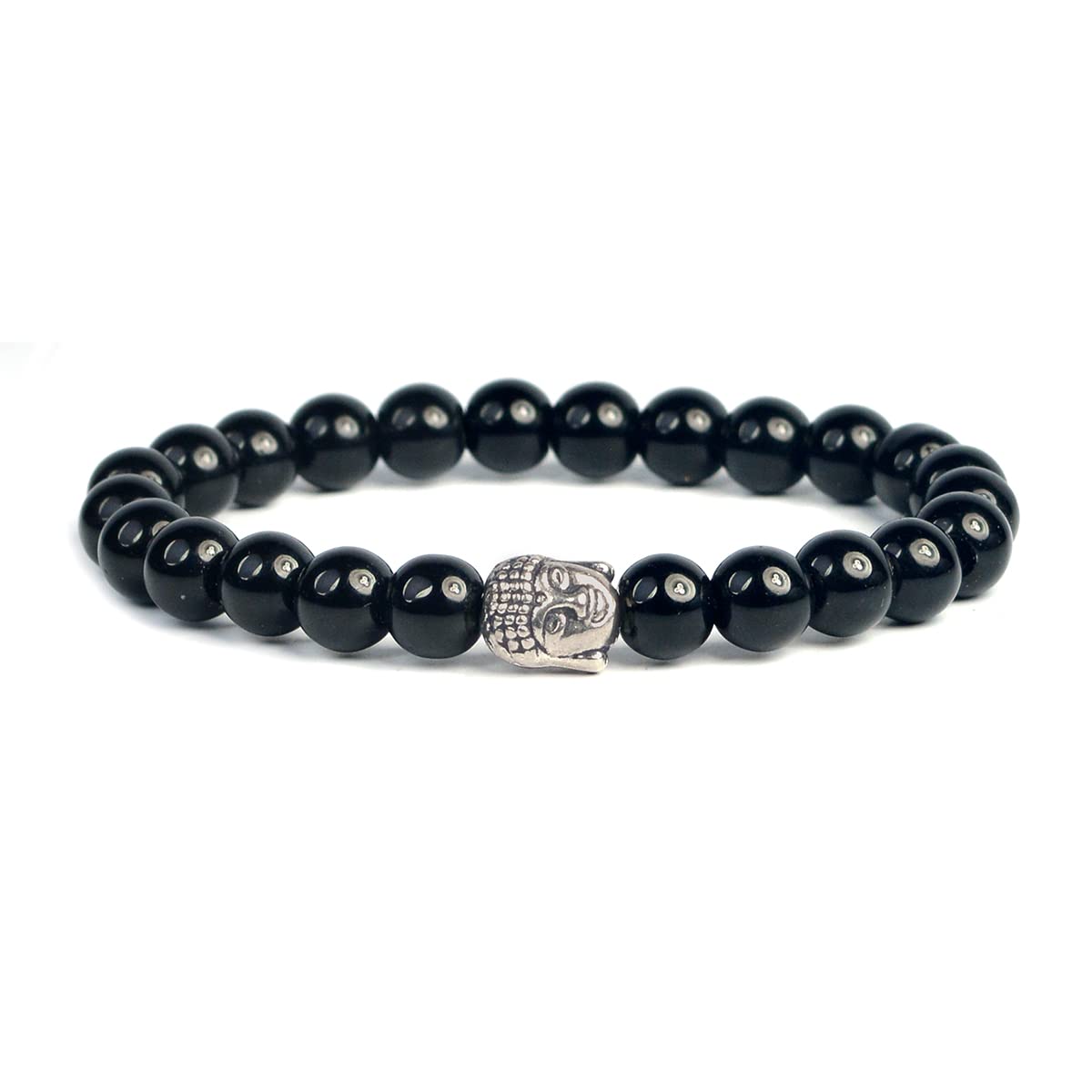 Reiki Crystal Products Natural Black Onyx Bracelet With Buddha Head Bracelet Crystal Stone 8 Mm Bracelet For Reiki Healing And Crystal Healing Stone For Unisex Adult (Color : Multi) (B09L7Z17V6) Amazon Price History, Amazon Price Tracker