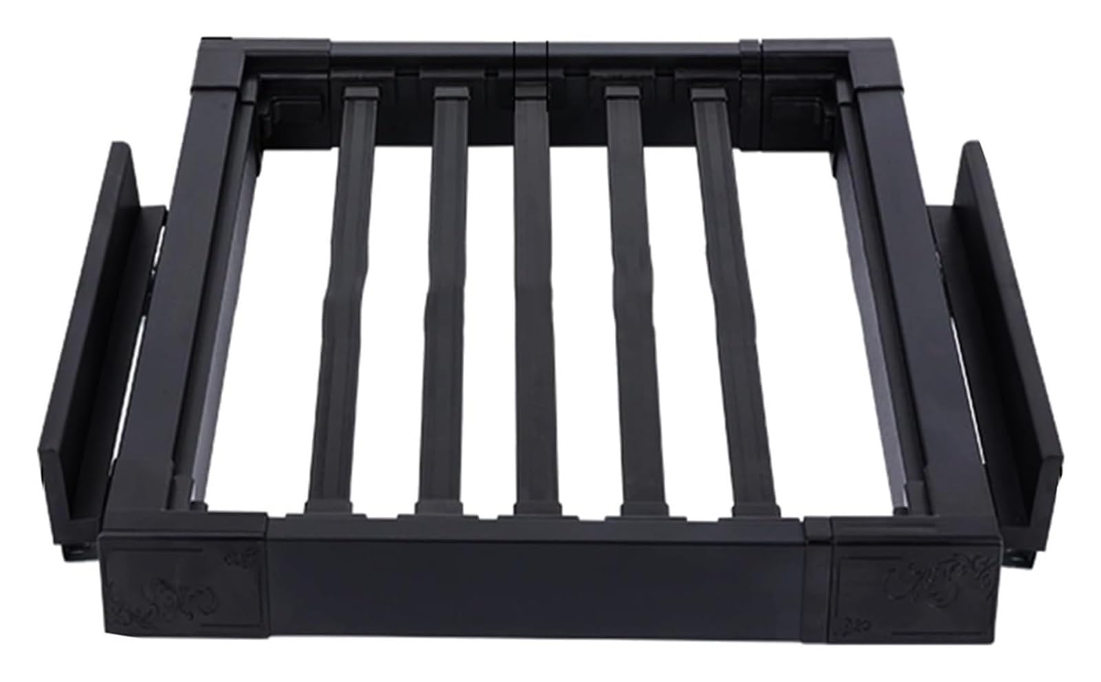 BHGFYXBS Pull Out Trousers Rack, Retractable Clothes Drying, Invisible Laundry Rack For Washing Machine Cabinet, Cloakroom, Fitting Room, Space Saving,Black-45