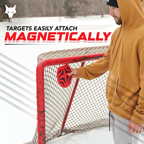 Sharpshooter Magnetic Hockey Goal Targets - Lacrosse Net Targets - Hockey Net Targets - Hockey Training Equipment - Attach to Any Metal Goal - Ice Hockey Goal Targets - (4 Targets)