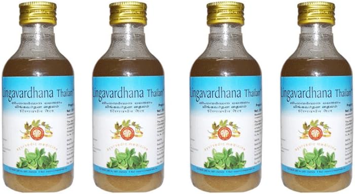 AVP Lingavardhana Thailam - 200ml (Pack of 4)
