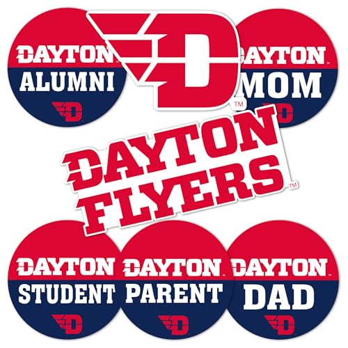 Desert Cactus University of Dayton Sticker Flyers UD Vinyl Decals Laptop Water Bottle Car Scrapbook (Round Family)