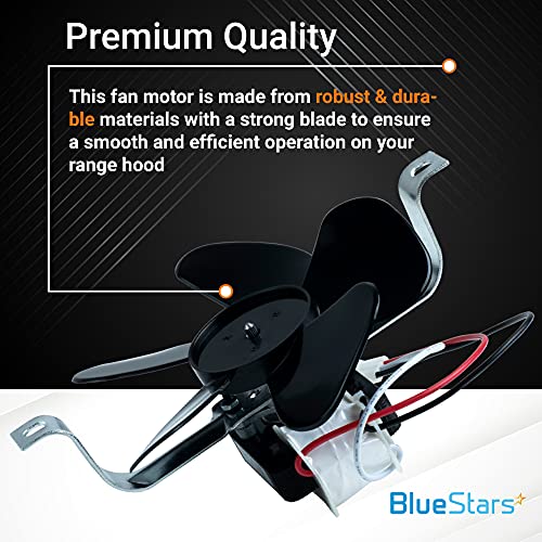 BlueStars 97012248 Range Hood Fan Motor Replacement Part - for Broan Kenmore Range Hood - Replaces BP17 99080492 S97012248 ER97012248 AP4527731 99080363 97005161 97011218 97015415 99080533 99080410