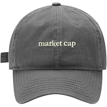 Mens Baseball Cap - Market Cap Embroidered Cap Unisex Cotton Adjustable Washed Dad Hat