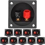 Bornier de subwoofer portable – fabrication sophistiquée, qualité stable, anti-vieillissement, résistance à la chaleur et à la corrosion, pour plus de praticité. boîtier de haut-parleur