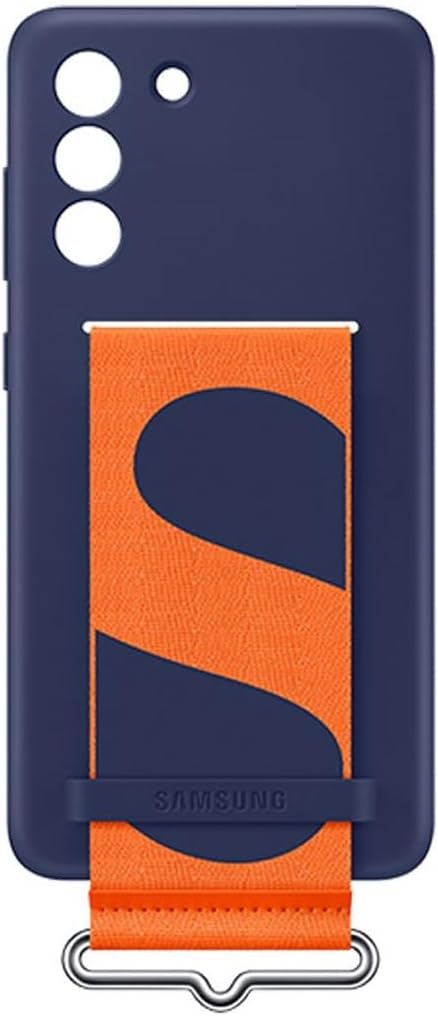 Samsung Galaxy S21 FE Silicone Cover with Strap Original Case - White