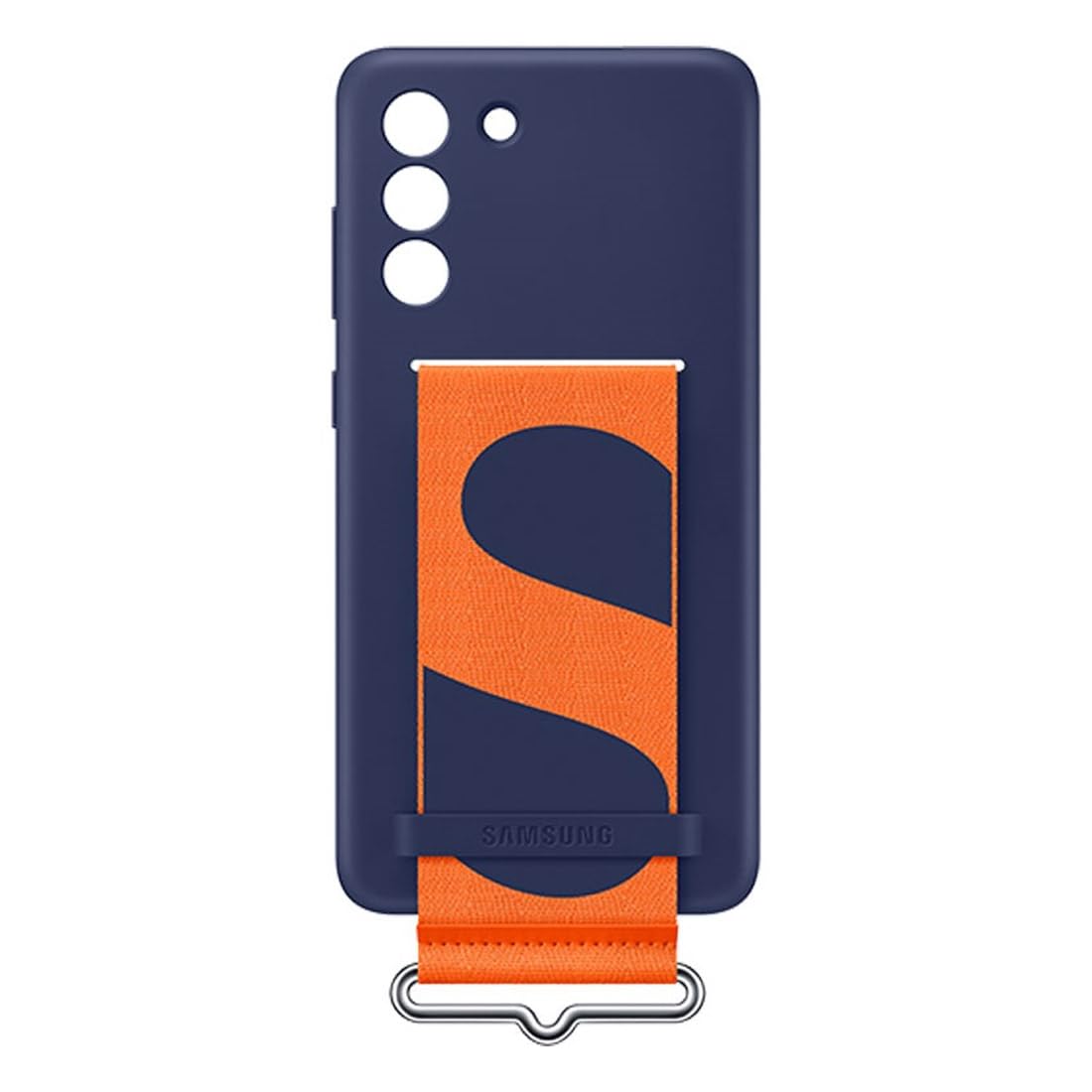 Samsung Galaxy S21 Fe Silicone Cover With Strap Navy - Ef-Gg990tnegww Not,Specified 8806094191844