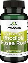 Swanson, Rhodiola Rosea Root (Rose Root Extract), 400mg, 100 Capsules, Highly Dosed, Lab Tested, Soy Free, Gluten Free, Non-GMO