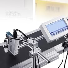12.7mm/25.4mm Industrial Inkjet Printers, Small Printer Inkjet Coder, Automatic Coding Machine Online Assembly Line Batch Date/Number Coding and Marking Machine 12.7mm