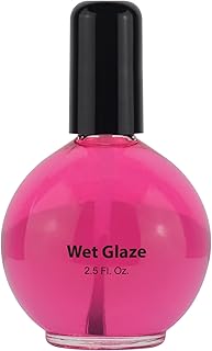 Wet Glaze - Clear Quick Top Coat Dry Nail Polish Professional salon size. 2.5 Oz