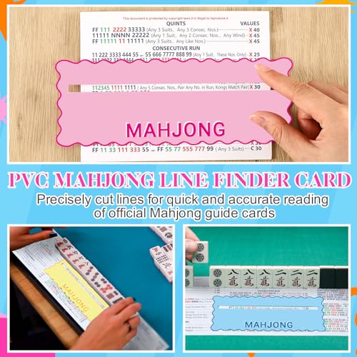 Set accesorios Mahjong 8 piezas PVC colorido miniatura 3