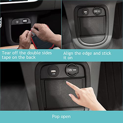 BestEvMod for Ioniq5 Center Console Lower Dash Cover Accessories, Lower Storage Box Panel Cover POP-Open Privacy Compatible with Hyundai Ioniq 5 2022 2023 2024 Accessories (NOT FIT 2025) by BestEvMod - Used condition - Image 2