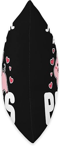 Vista 2 de Girl Who Loves Mini Pigs Miniature Pig Owner Throw Pillow