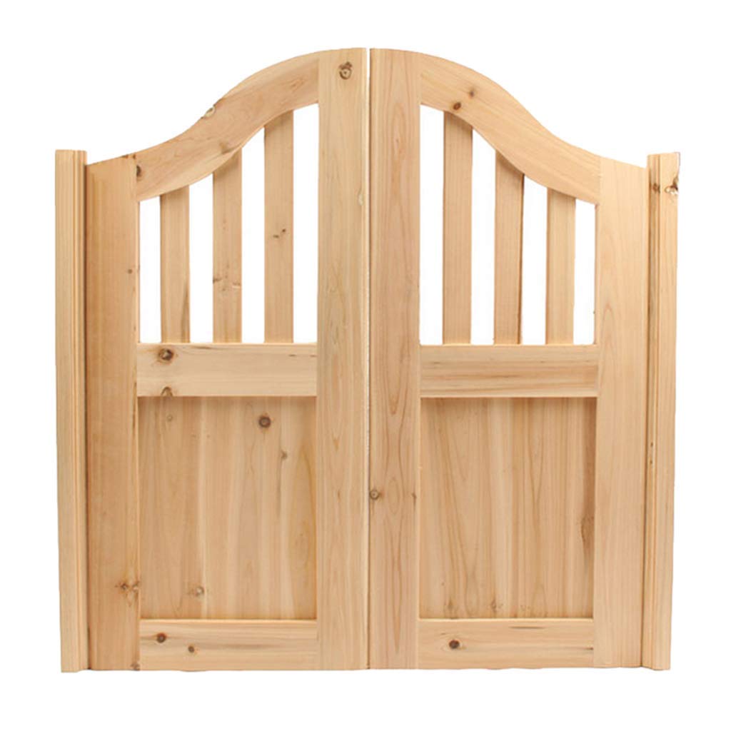 Wall-Mounted Table Unfinished Swinging Café Doors, No Paint Solid Wood Fence Gate Saloon Door Indoor Partition Porch - Include all Hinges - Other