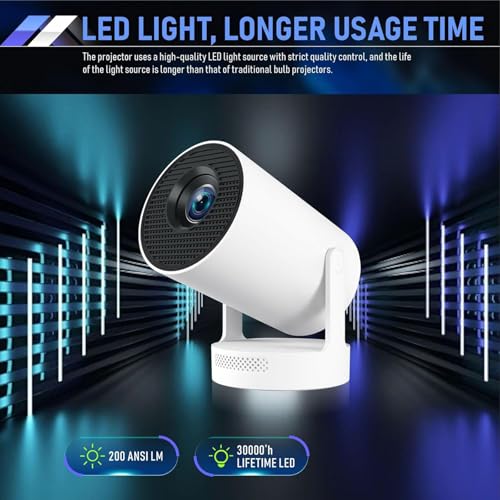 Image of Projector - Fantasy Projector for Reading, Portable projector , HD Mini Portable Projector, For Family and Outdoor Entertaimina Smart Projector (1pcs)