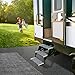 Prest-O-Fit 2-0313 Outrigger RV Step Rug Castle Gray 18 In. Wide