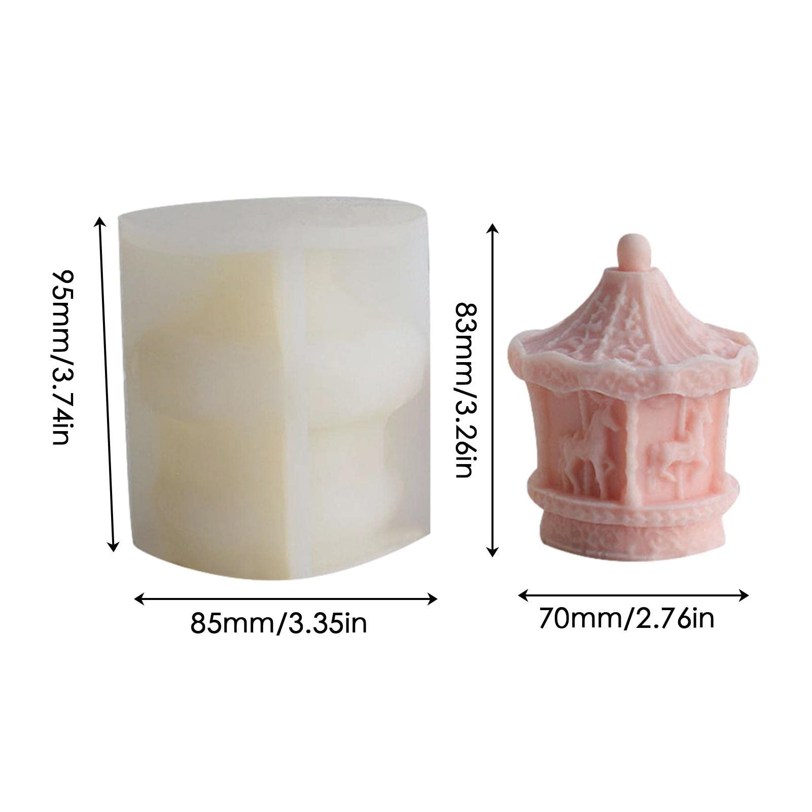 Stampo rettangolare in silicone da 2 pezzi, stampo a forma di torta