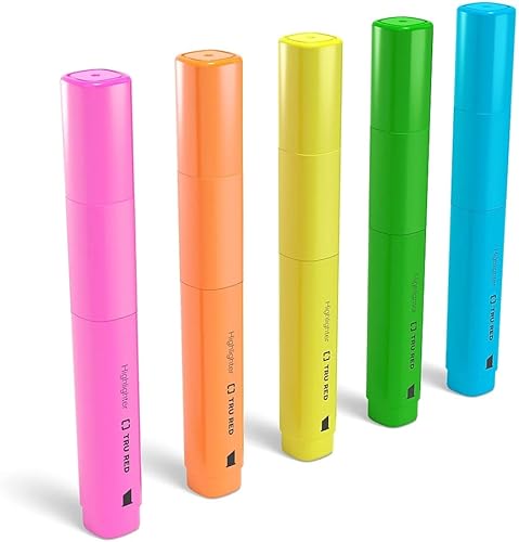 TRU RED Resaltador de tanque con agarre, punta de cincel, surtido, 15cartón (Tr54583-Ccvs)