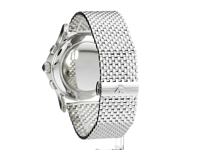 Emporio Armani Swiss Made Men's ARS4005 Analog Display Swiss Quartz Silver  Watch