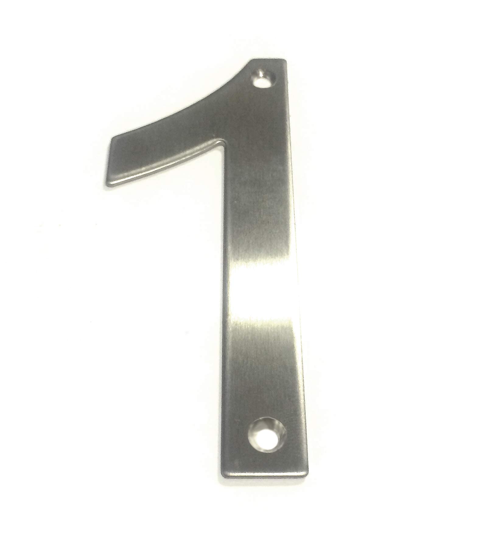Asc Silver Brushed Stainless Steel House Numbers Screw On All Numbers 10Cm Tall - 1 To 9999#(None)~(None)~1