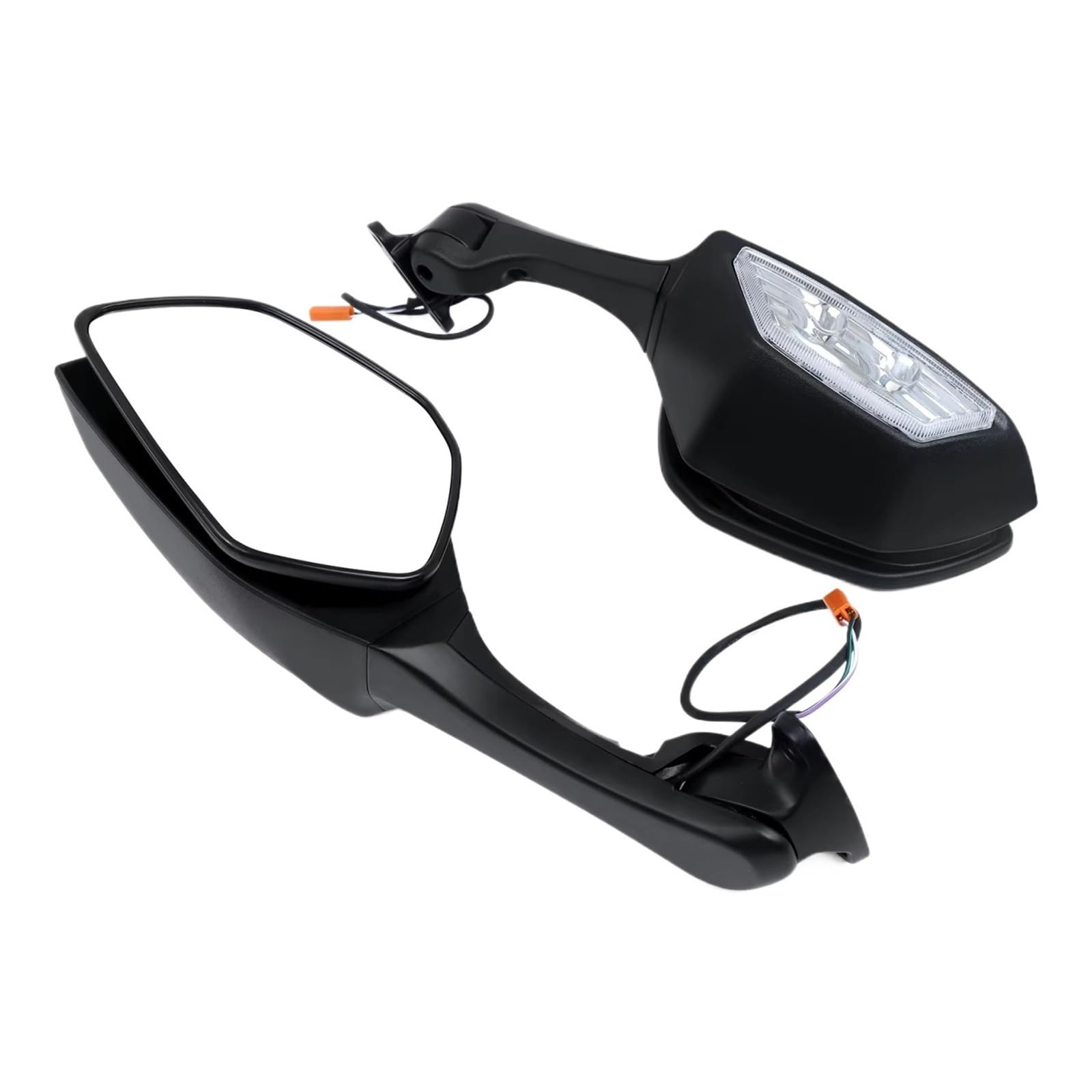 Espejos Motocicleta Para KAWASAKI Para Ninja Para ZX10R Para ZX-10R Para ZX Para 10R 2011-2015 Motocicleta Espejos Retrovisores Luz LED Intermitentes