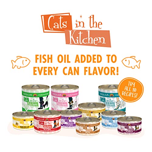 Weruva Cats In The Kitchen, Splash Dance With Chicken & Ocean Fish Au Jus Cat Food, 6Oz Can (Pack Of 24) #TOP4