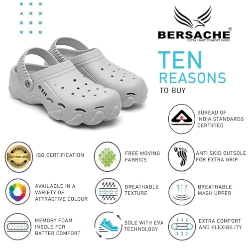 Image of BERSACHE Extra Soft Classic Casual with Regular wear with Ultra Soft & Flexibility Technology Clog for Men's & Boy's