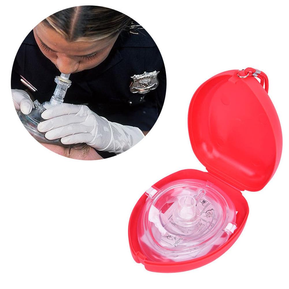 Maschera di salvataggio CPR tascabile, per rianimazione cardiopolmonare, protezione personale, con valvola unidirezionale, per adulti e bambini