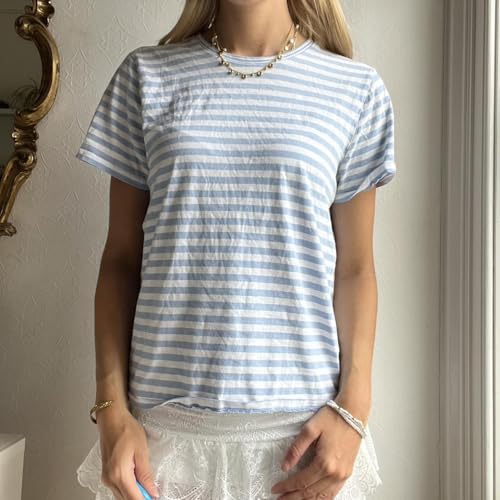 Image of Vintage Oversized Flower Graphic Tees Cute Surfboard Palm Baggy T-Shirts Summer Preppy Beach Tops Teen Girls Clothes