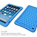 Fintie Silicone Case for Amazon Fire HD 8 (Compatible with 7th and 8th Generation Tablets, 2017 and 2018 Releases) - Honey Comb [Corner Enhancement] Shockproof Kid Friendly Cover, Blue