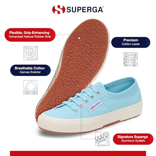 Image of Superga 2750 Cotu Classic Canvas Sneakers for Men & Women - Iconic Italian Men's and Women's Tennis Shoes with Breathable Upper, Non Slip Rubber Sole