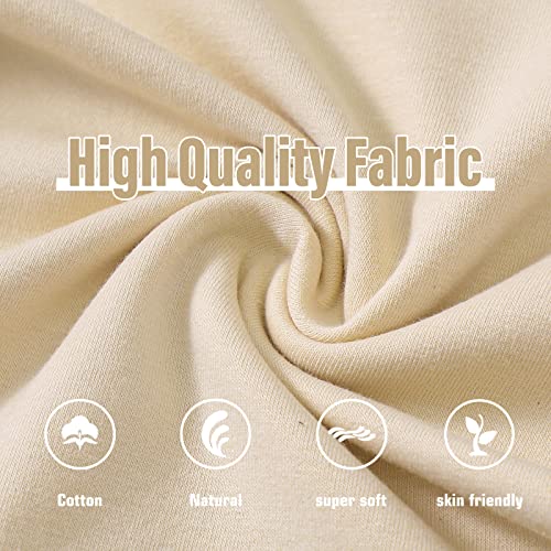 Defahn Toddler Baby Boy Girl Summer Clothes Solid T-Shirt Short Sleeve Tops Pants 2Pcs Infant Boys Outfit Set (Beige-S, 18-24 Months) #TOP4