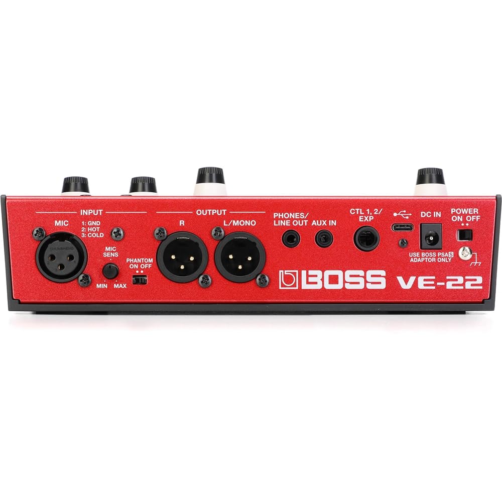 m.s. 　BOSS VE-22 Vocal Performer Amazon.com: Boss VE-22 Vocal Performer - Paquete con 2 cables de
