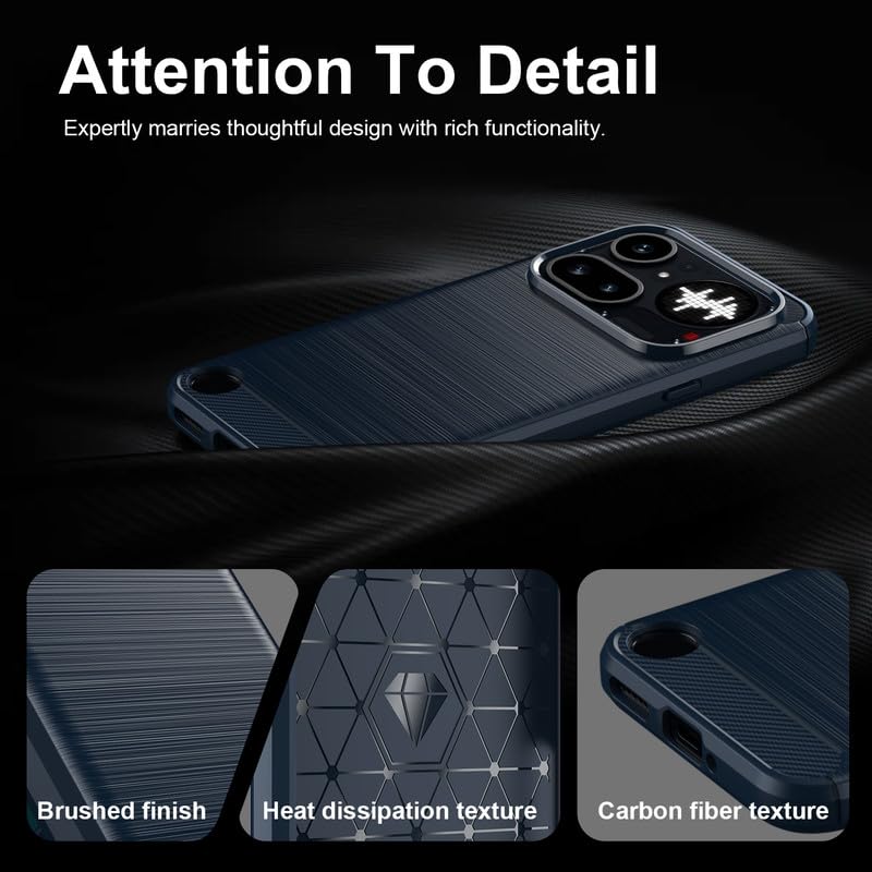 Image of Basic Case for Nothing Phone 4a Pro (Carbon Fibre Blue)